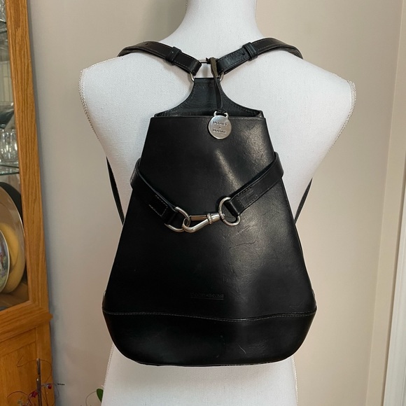 Dooney & Bourke Bags Vintage Dooney Bourke Black Leather Backpack